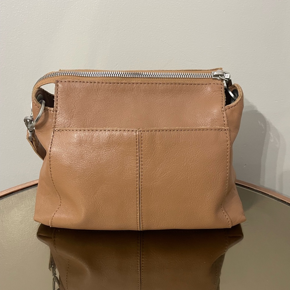 Hammitt Tan Leather Crossbody Shoulder Bag with Silver Hardware - Picture 5 of 10
